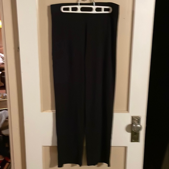 Eileen Fisher Women’s Black Pull Up Stretch Casual Pants Size Petite Medium - Picture 1 of 8